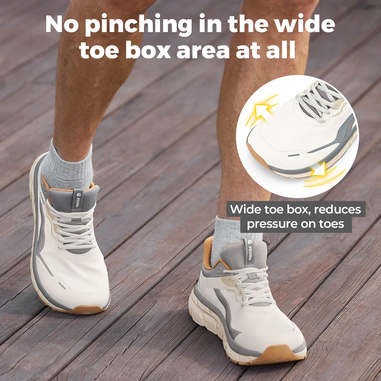 Zapatillas deportivas para hom - Wide Toe Box Running Sneakers reseña y precio